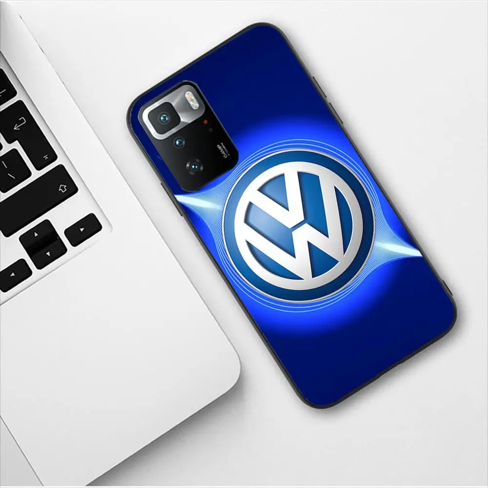 Volkswagen Car Logo Luxury Design New Phone Case for Redmi 9 9A 7A 10 8A 10A 8 Note 11 10S 7 11S Plus POCO X3 Pro Fashion Covers