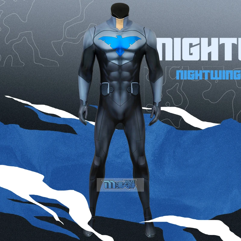

Nightwing cosplay costume Son of Nightwing Costume Halloween Cosplay Superhero Jumpsuit Nightwing Mask