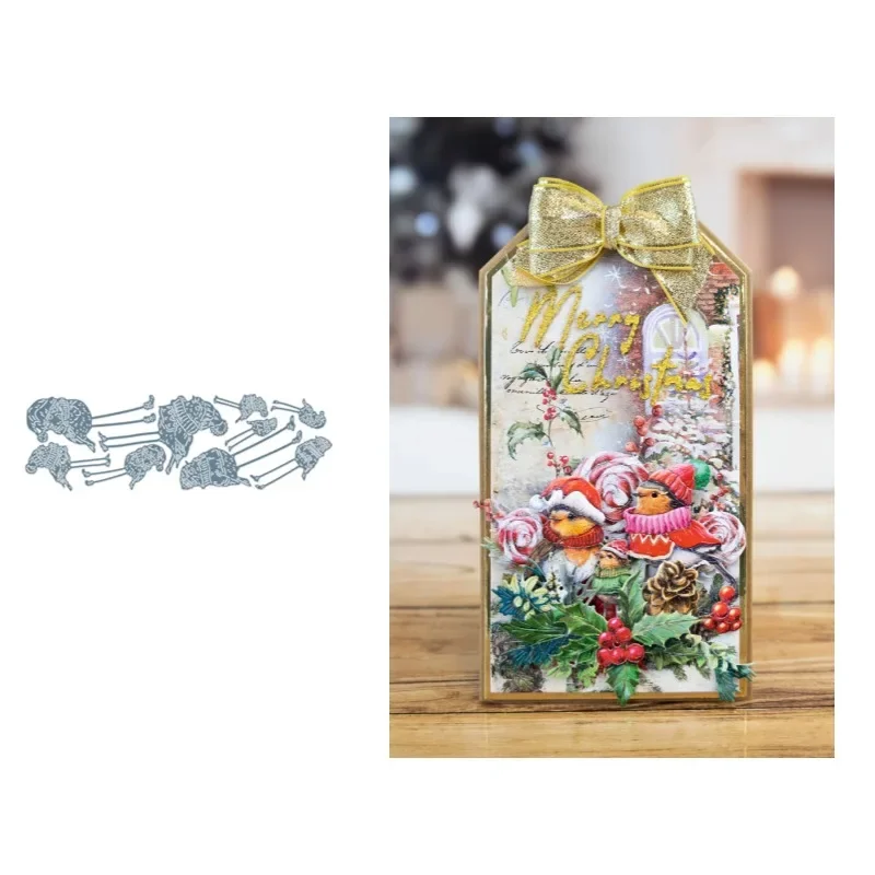 Горячая фольга для скрапбукинга Лидер продаж рождественские воблеры Санта-Клаус