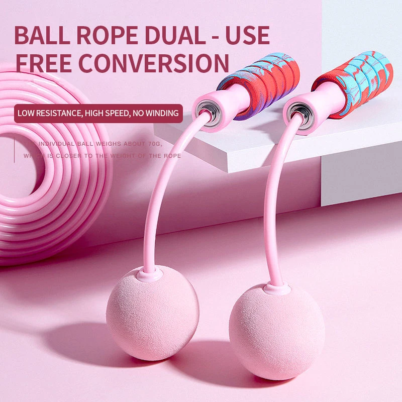 

Skipping Rope Cordless Weight-Bearing Ball Sports Fitness Women's Indoor Dual-Use Weight Loss Sports Professional Fat Burning