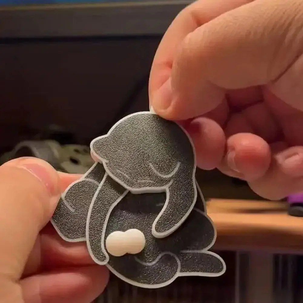 

1 шт., брелок с черным котом, милый кавайный брелок, новинка, брелок с шариками для игр с белыми кошками