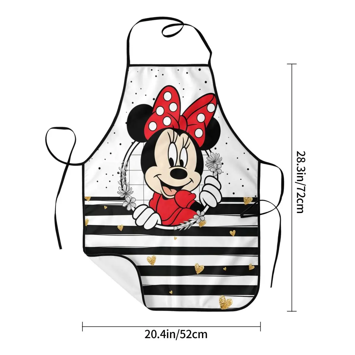 Милый Кухонный Фартук унисекс с Минни Маусом на заказ кухонный фартук для