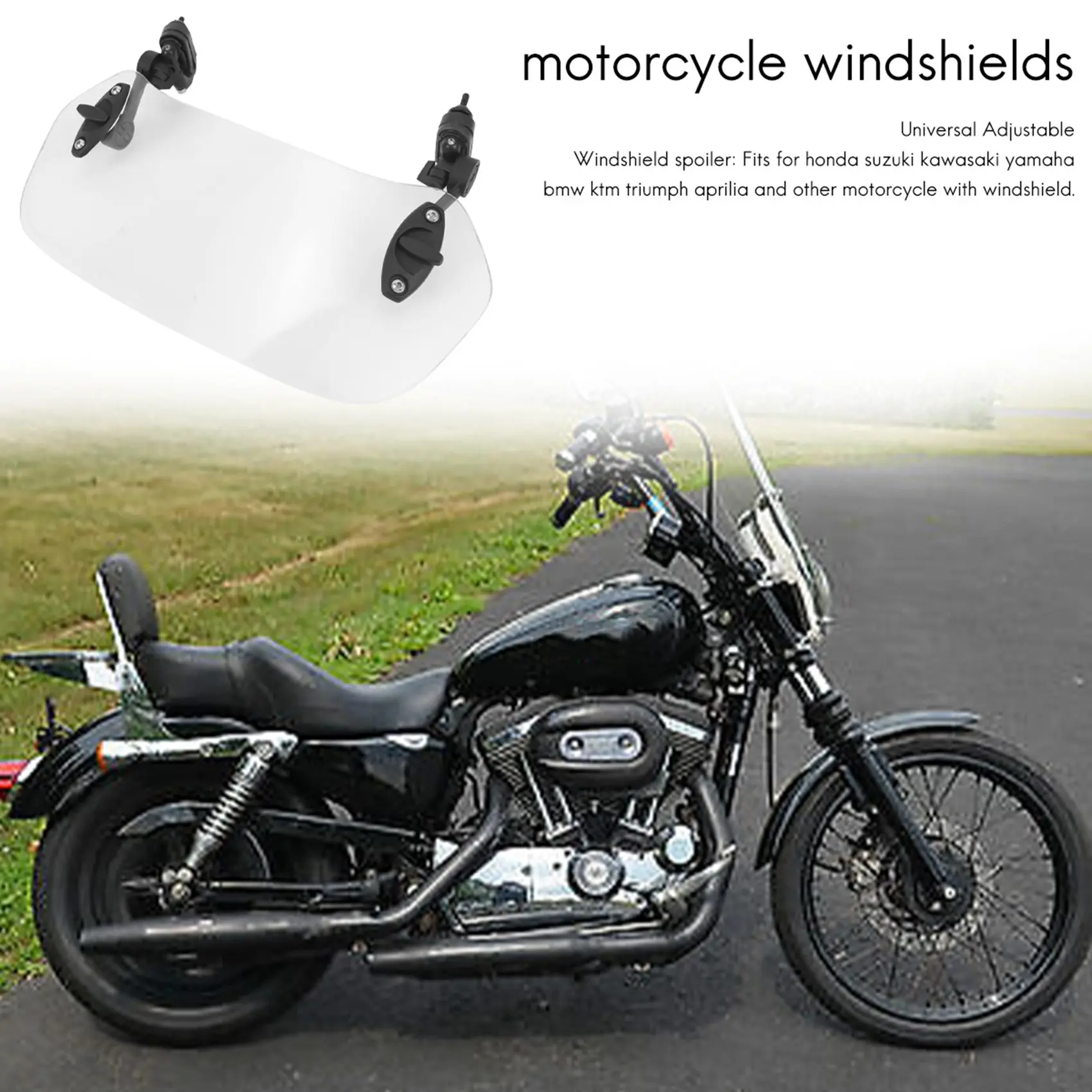 Удлинитель ветрового стекла мотоцикла-Универсальный Регулируемый удлинитель с