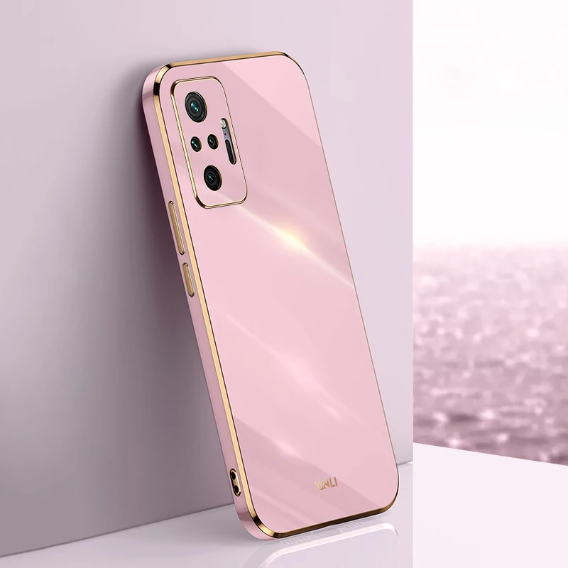 Plating Soft Phone Case For Xiaomi Redmi Note 11 11S 10S 10 9 Pro Max 9S Note10 10Pro Soft Silicone Shell Lens Protective Covers
