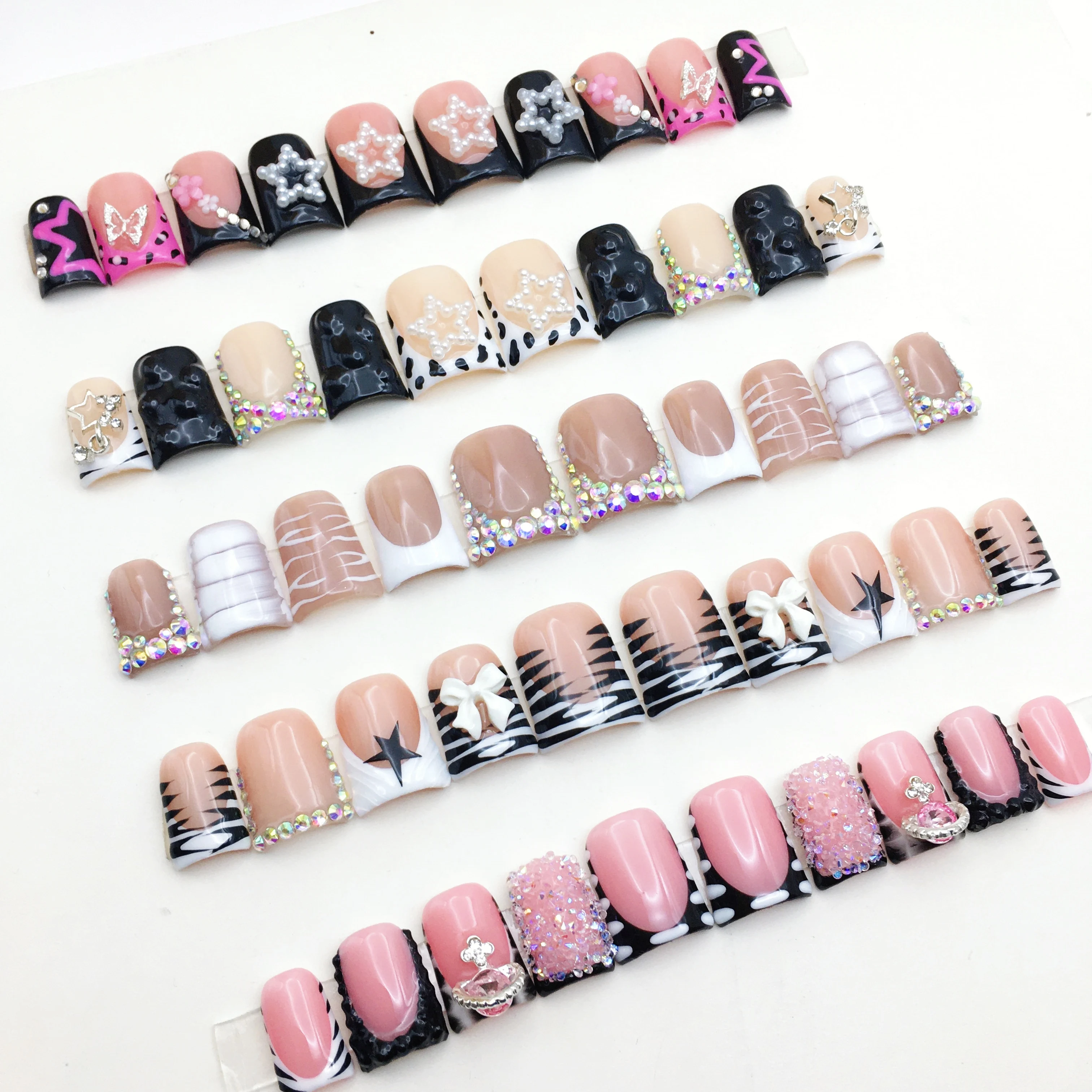 100% акриловый пресс для ногтей ручной работы в форме утки индивидуальный дизайн