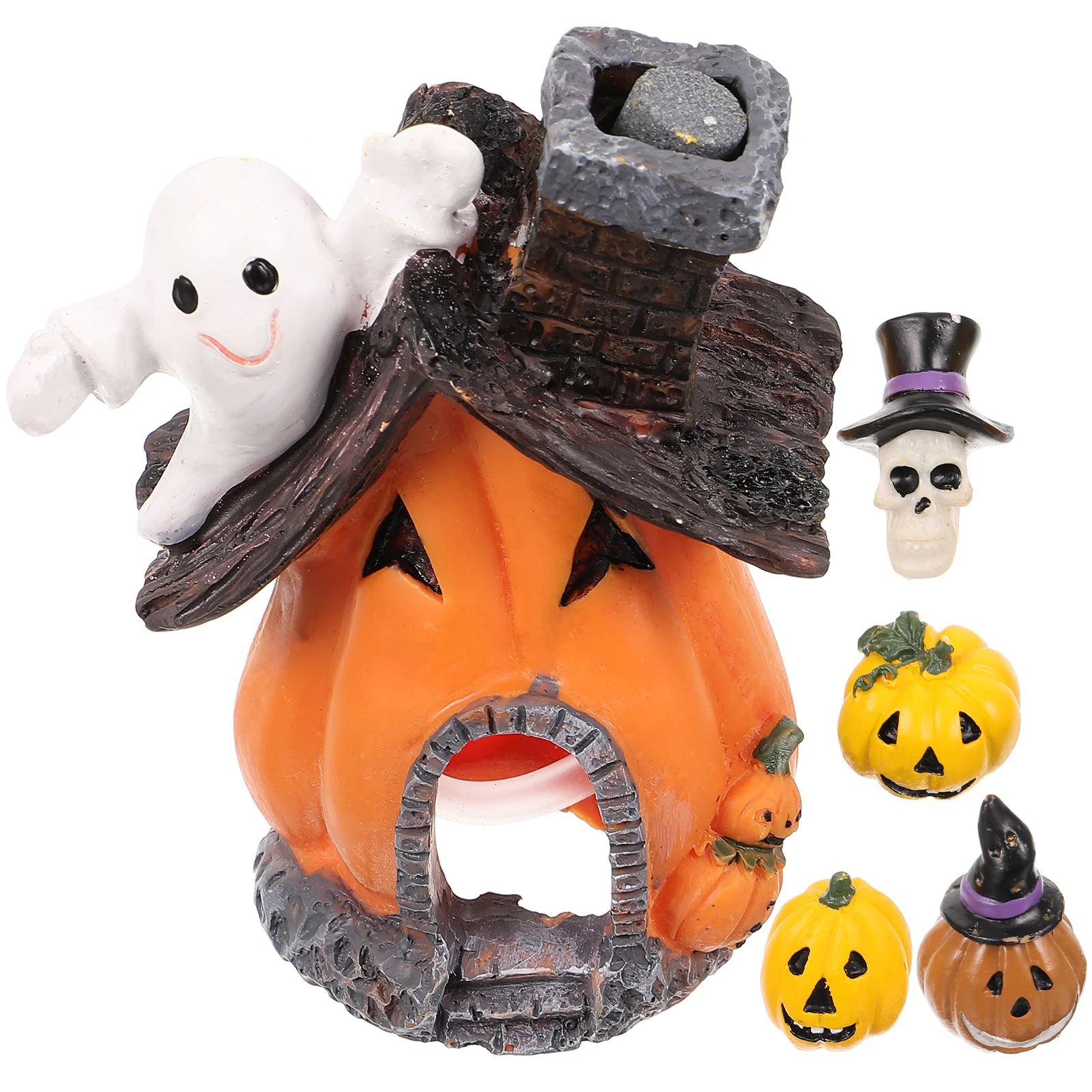 

5 Pcs Decor Halloween Decoration Set Wear-resistant Aquarium Fish Tank Desktop Landscape Delicate