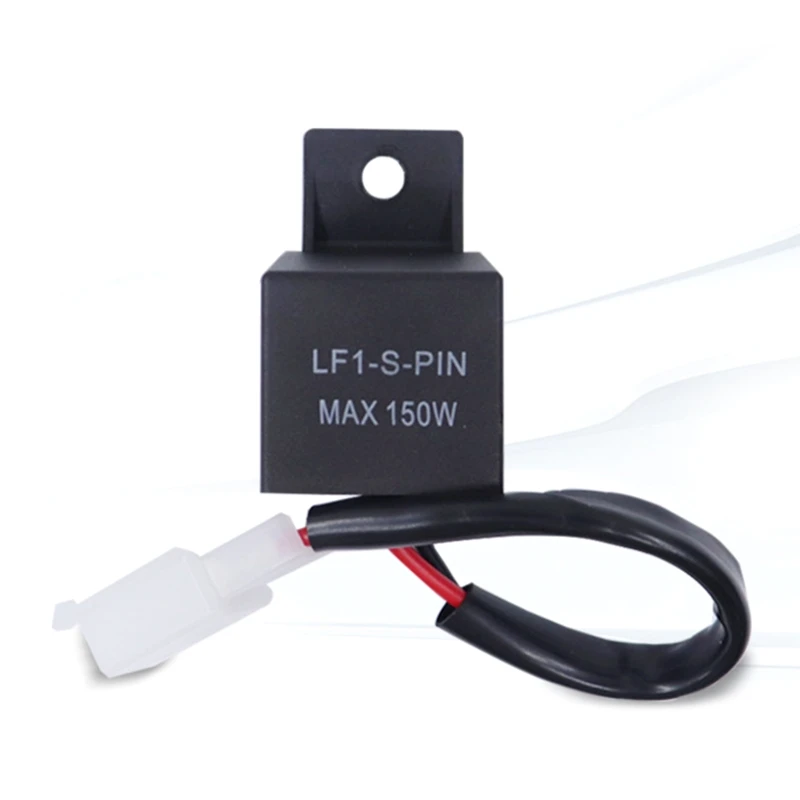 

6XDB Universal 12V 2 Pin Motorcycle LED Flasher Blinker Relay Automobile Turn Signal Light Relay Motorcycle Switch