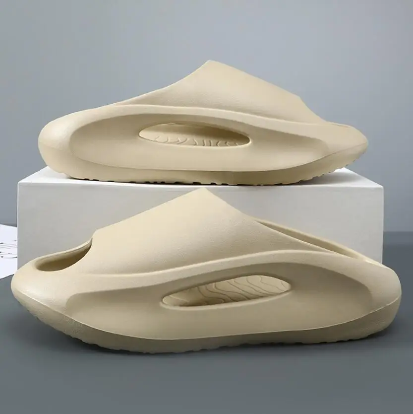 

2023 Casual Sneaker Slippers For Women Men Thick Bottom Platform Slides Soft EVA Hollow Out Unisex Sports Sandals Beach Shoes