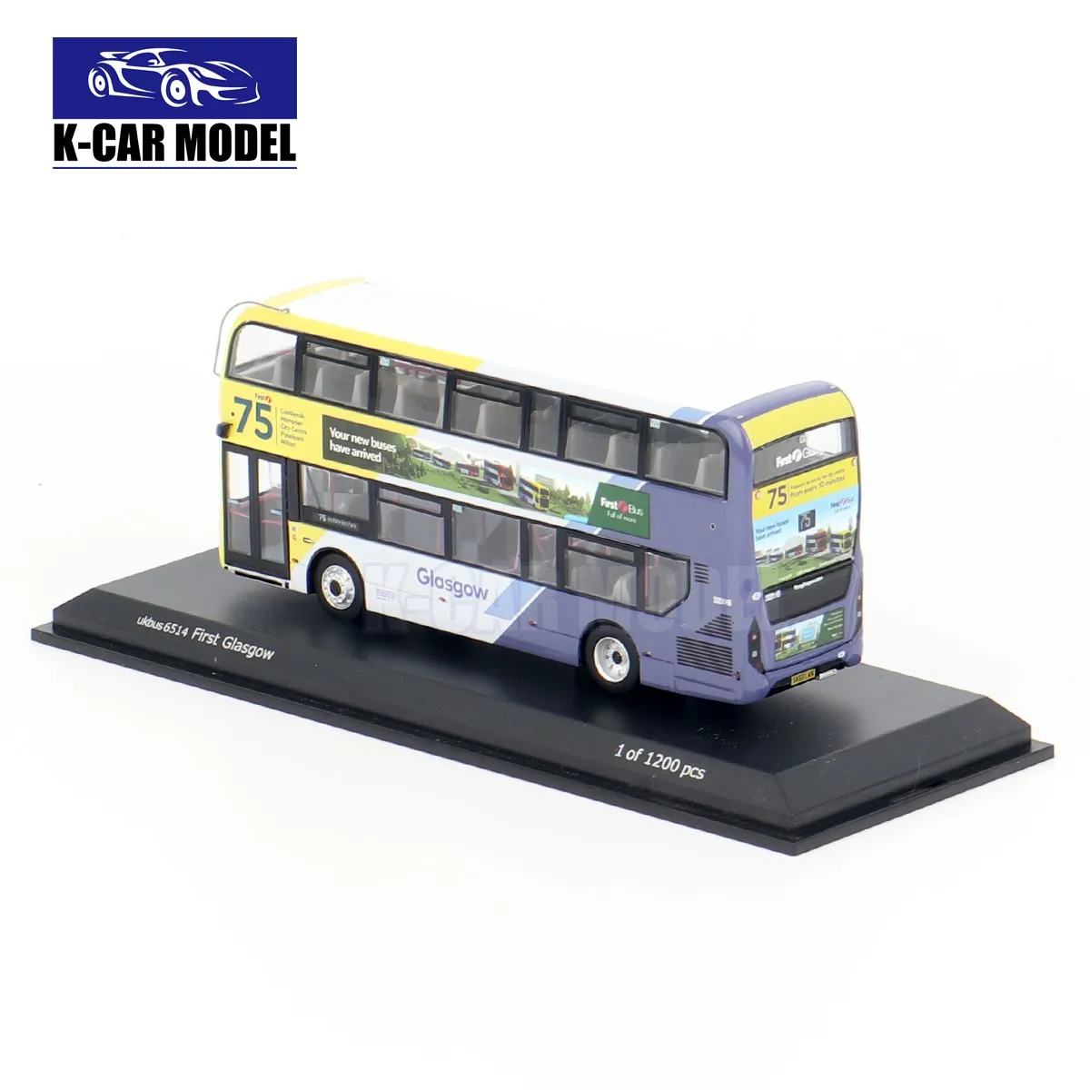 CMNL 1/76 NORTHCORD UKBUS6514 Александр Деннис E400 MMC первый Глазго