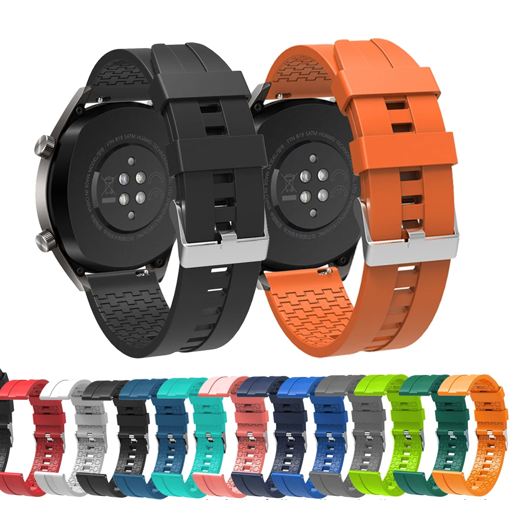 

For Huawei Honor Magic Watch 1 2 42mm 46mm Strap Bracelet Watchband For Honor GS Pro/ GS 3 / ES 20mm 22mm Silicone Watch Band