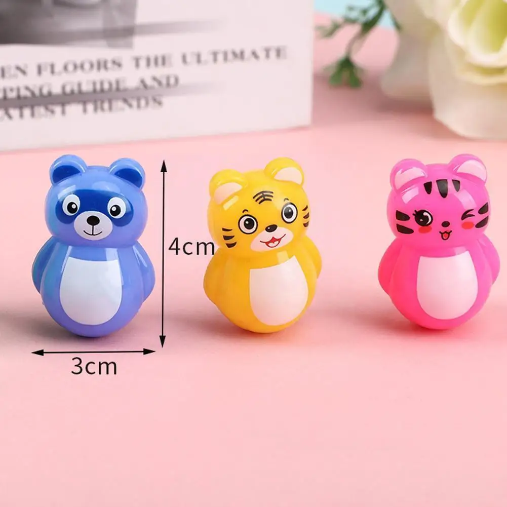 

Tiger Mini Tumbler Toy Tiger Tumbler Wacky Toy Nostalgic Toy Decompression Children's Traditional Relaxation Toy Children's U1x1