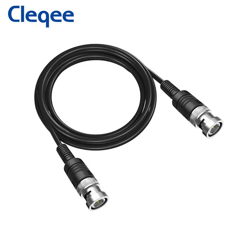 Фото Cleqee P1013 BNC Q9 штекер BNC Q9 с разъемом «папа» осциллограф Тесты зонд кабель 100 см BNC-BNC №2