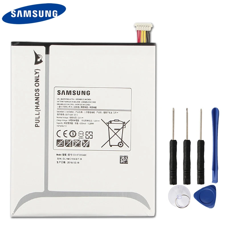 

Original Tablet Battery EB-BT355ABE For Samsung GALAXY Tab A 8.0 T355C GALAXY Tab5 SM-T355 SM-T350 SM-P350 P355C SM-P355M T355