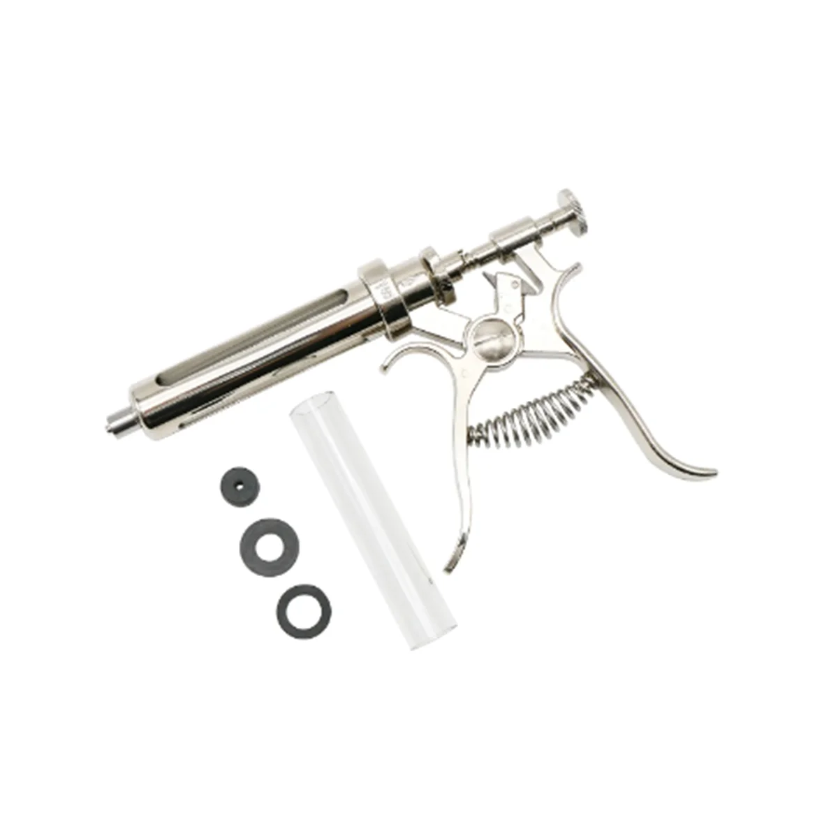 

Veterinary Animal Continuous Injection Syringe Tool 10Ml Stainless Steel Automatic Vaccination Tool for Cow Pig Sheep