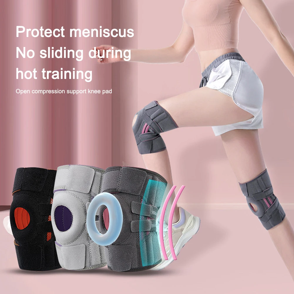 

1Pcs Fitness Knee Support Braces Elastic Nylon Sport Compression Knee Pad Sleeve Running Cycling Skiing Basketball Volleyball