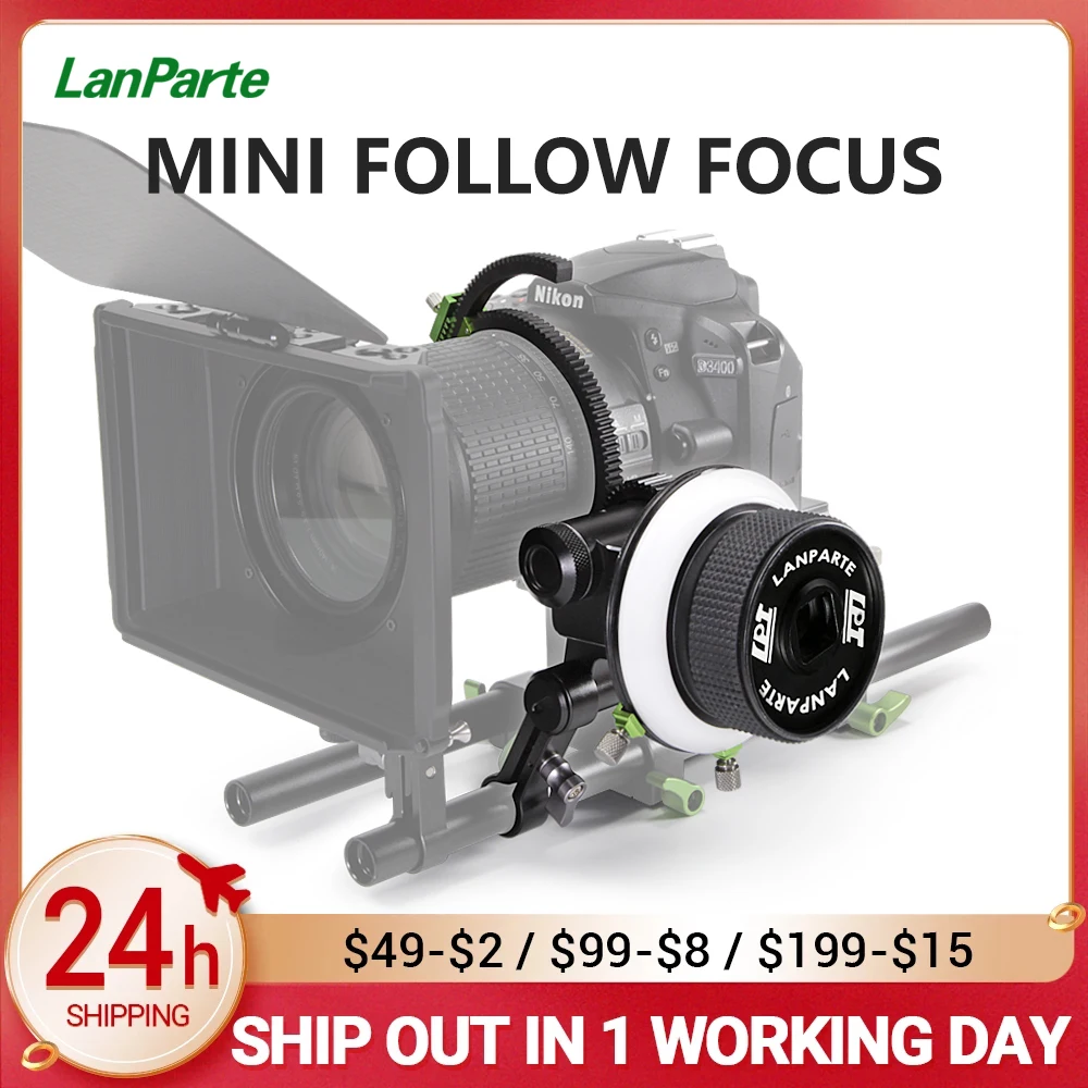 

LanParte AB Stop Arri стандартная легкая кино камера 15 мм Студия DSLR Мини Фокус объектив зубчатое кольцо