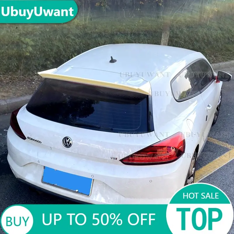 

VOTEX Style Scirocco Glossy Black And Carbon Fiber Rear roof Lip Wing spoiler For Volkswagen VW Scirocco 2009 - 2019 (Not For R)