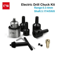 electric drill chuck clamping range 0 3 4mm taper mounted quick change chuck keyless 3 174568mm shaft for micro motor drill