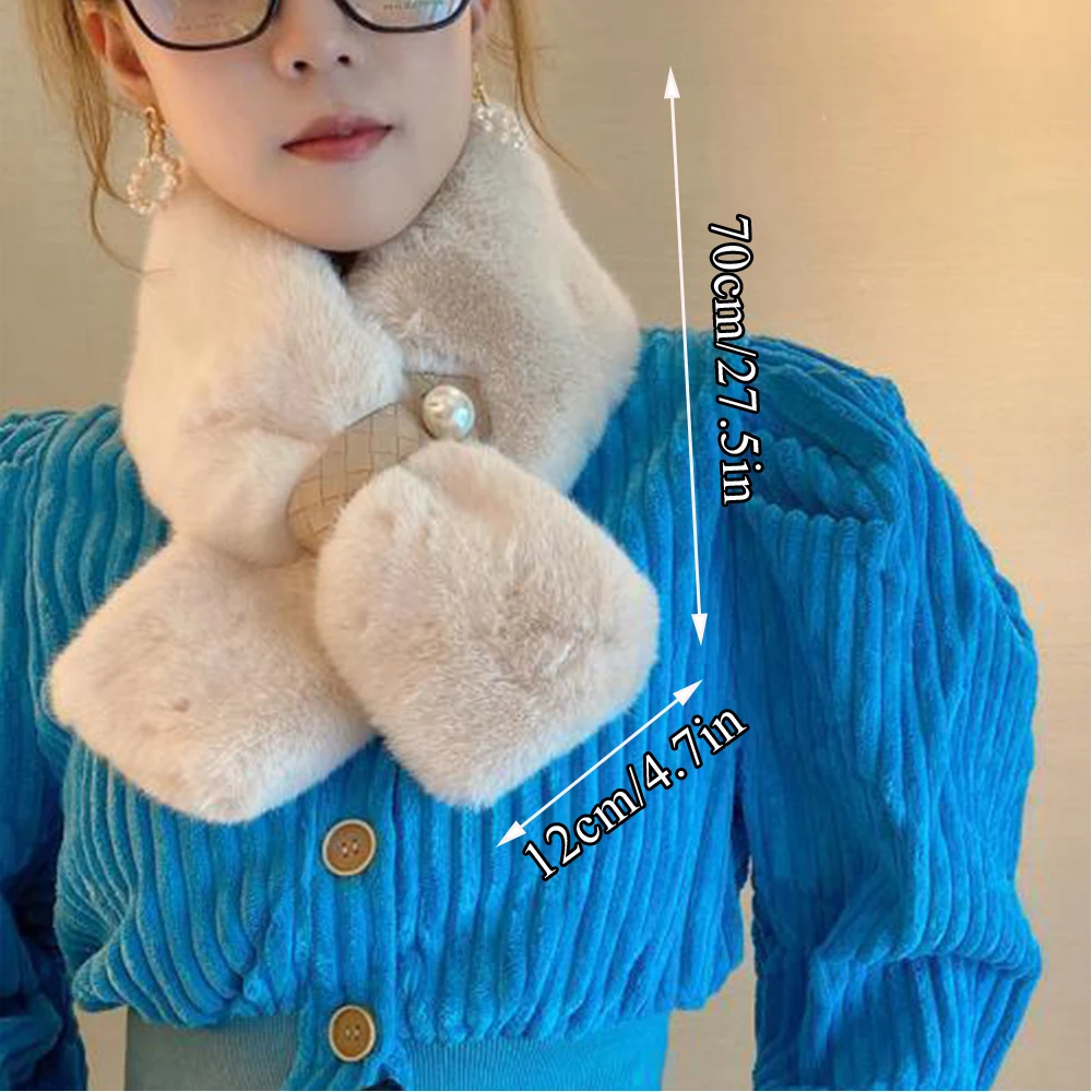 Рисунок 6 - Женский плюшевый шарф с жемчугом