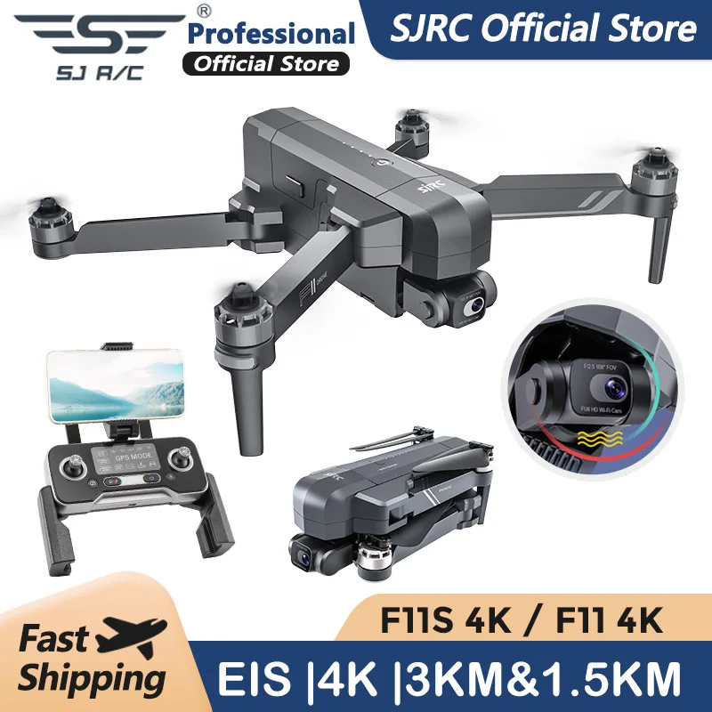 Квадрокоптер Z3 SJRC F11 Pro 4K F11s Pro с камерой 4K и GPS