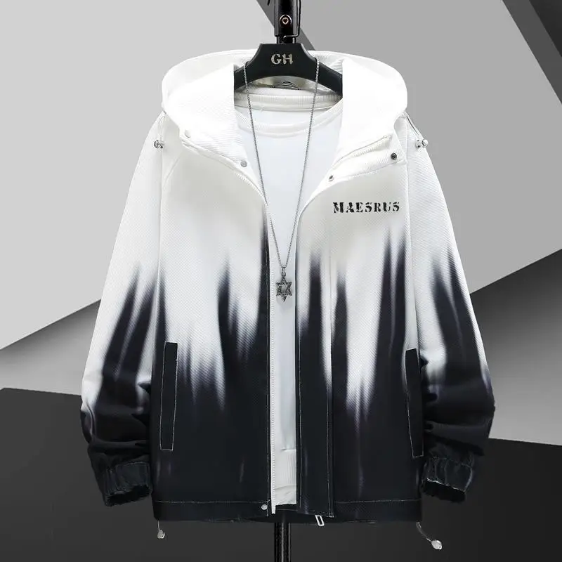 

2022 New Jacket Men's Korean Style Trend Color-blocking Jacket Suit Young Men's Casual Loose Hoodie