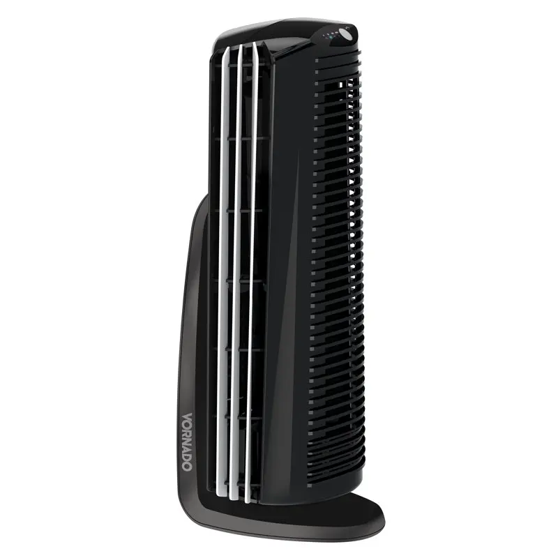 

14" Duo Personal Tower Fan, Small Room, Air Circulator, 4 Speeds, Black