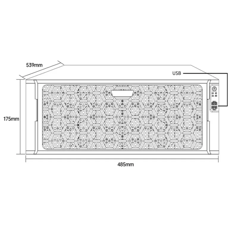 Фото GU-N12256H24S 12MP 4K 8MP 256-канальный сетевой видеорегистратор NVR с 24 интерфейсами SATA, поддерживает мониторинг IP-камер №4