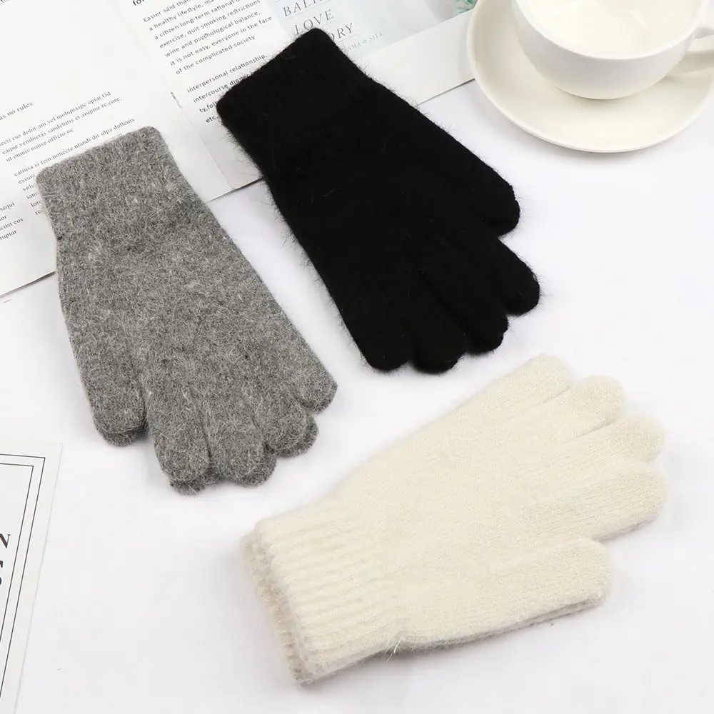 

Women Men Cashmere Outdoor Cycling Driving Full Finger Gloves Winter Gloves Mittens Warm Thick