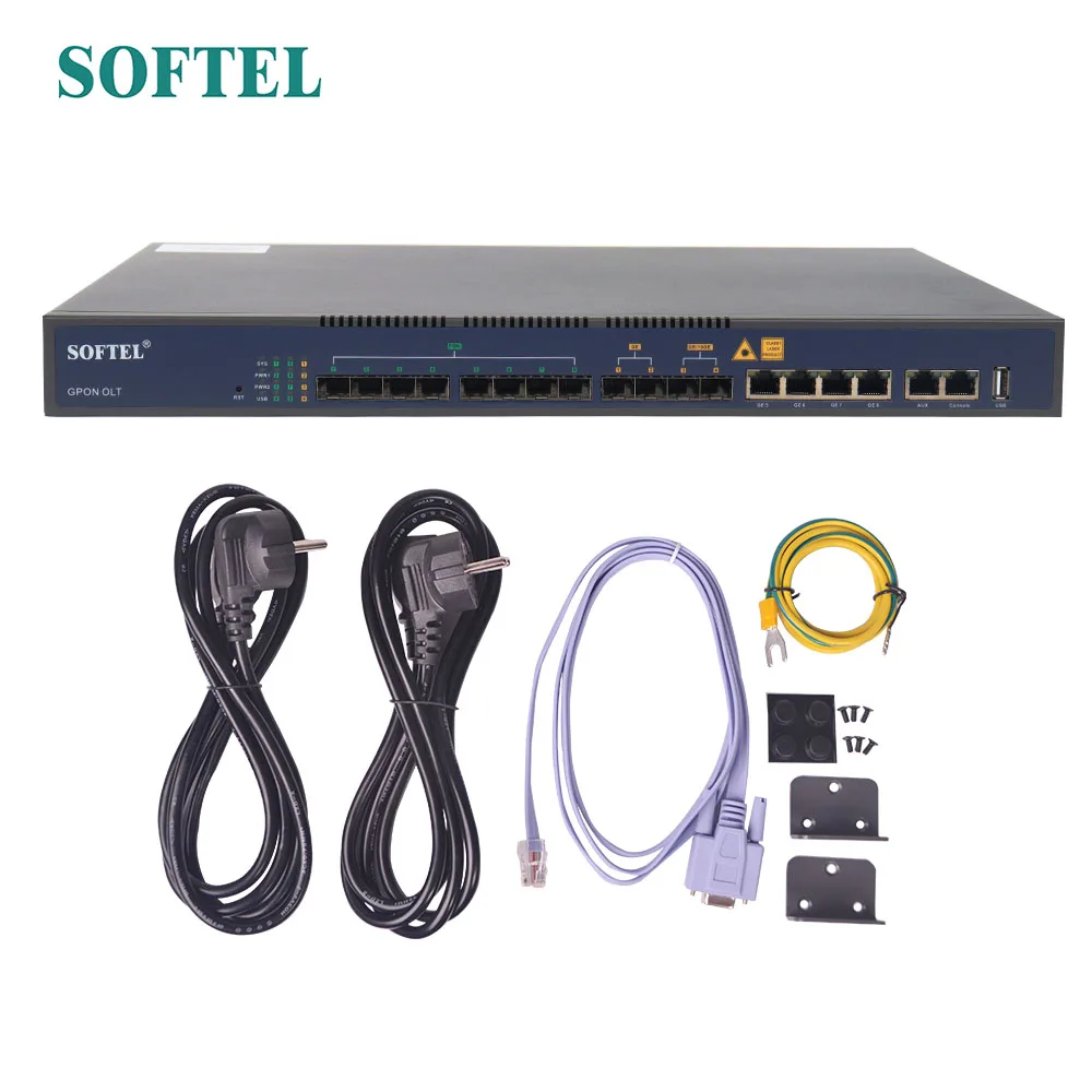 Olt Gpon 8 портов Макс коэффициент разделения 1:128 1024 Vsol FTTH