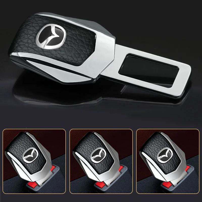 

1pcs Car Seat Belt Silencer Seat Belt Alarm Stopper Buckle For Mazda 3 6 ATENZA Axela 5 6 323 500 RX7 RX8 CX9 CX30 CX7 CX6 CX5