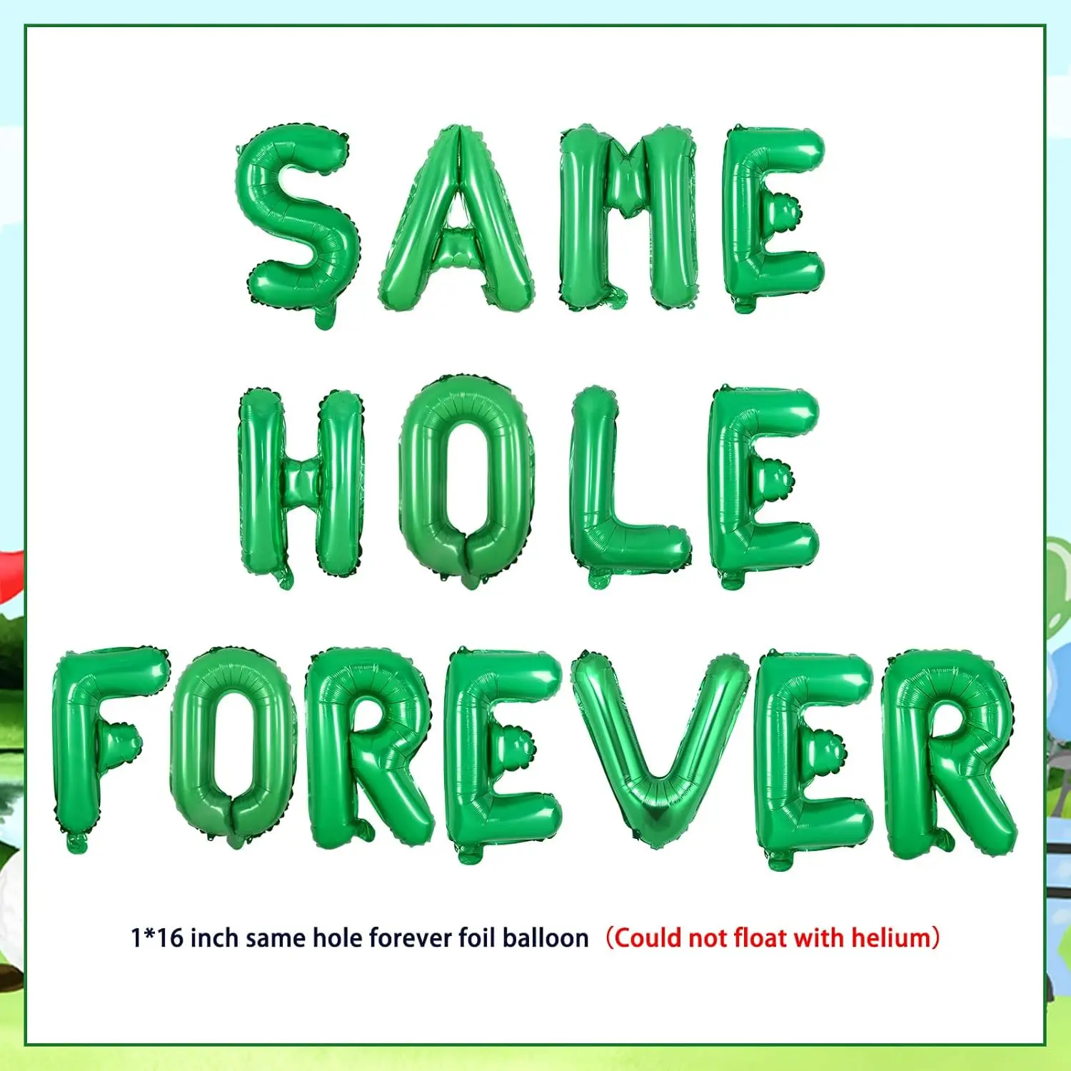 Joymemo Same Hole Forever Golf Набор воздушных шаров на девичник с ромбовидной фольгой для
