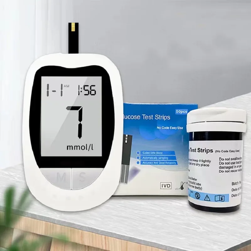 Глюкометр для измерения уровня сахара в крови диабетов 50/100 шт. полосок с