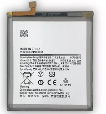 Фото Новый аккумулятор 3500 мАч, аккумулятор для Galaxy A41 A415F, EB-BA415ABY батареи + Инструменты №3