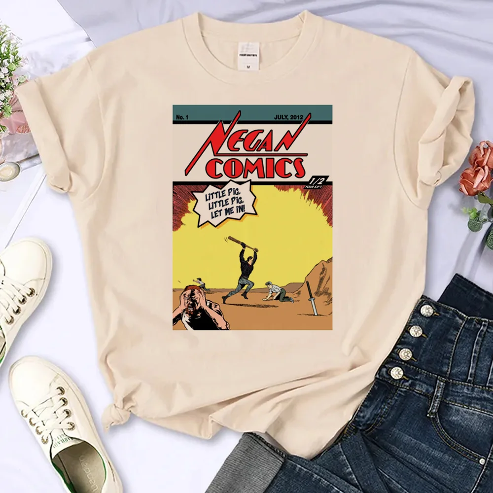 

the Walking Dead Tee women Y2K manga Tee girl manga clothes