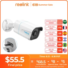 Reolink Smart IP Camera 4K 8MP PoE Outdoor Infrared Night Vision Bullet Camera Featured with Person/Vehicle Detection RLC-810A