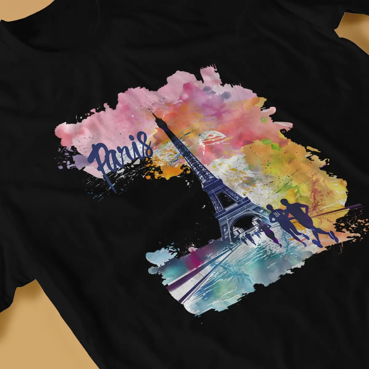Футболка для отдыха с Французской Эйфелевой башней в стиле хип-хоп футболка