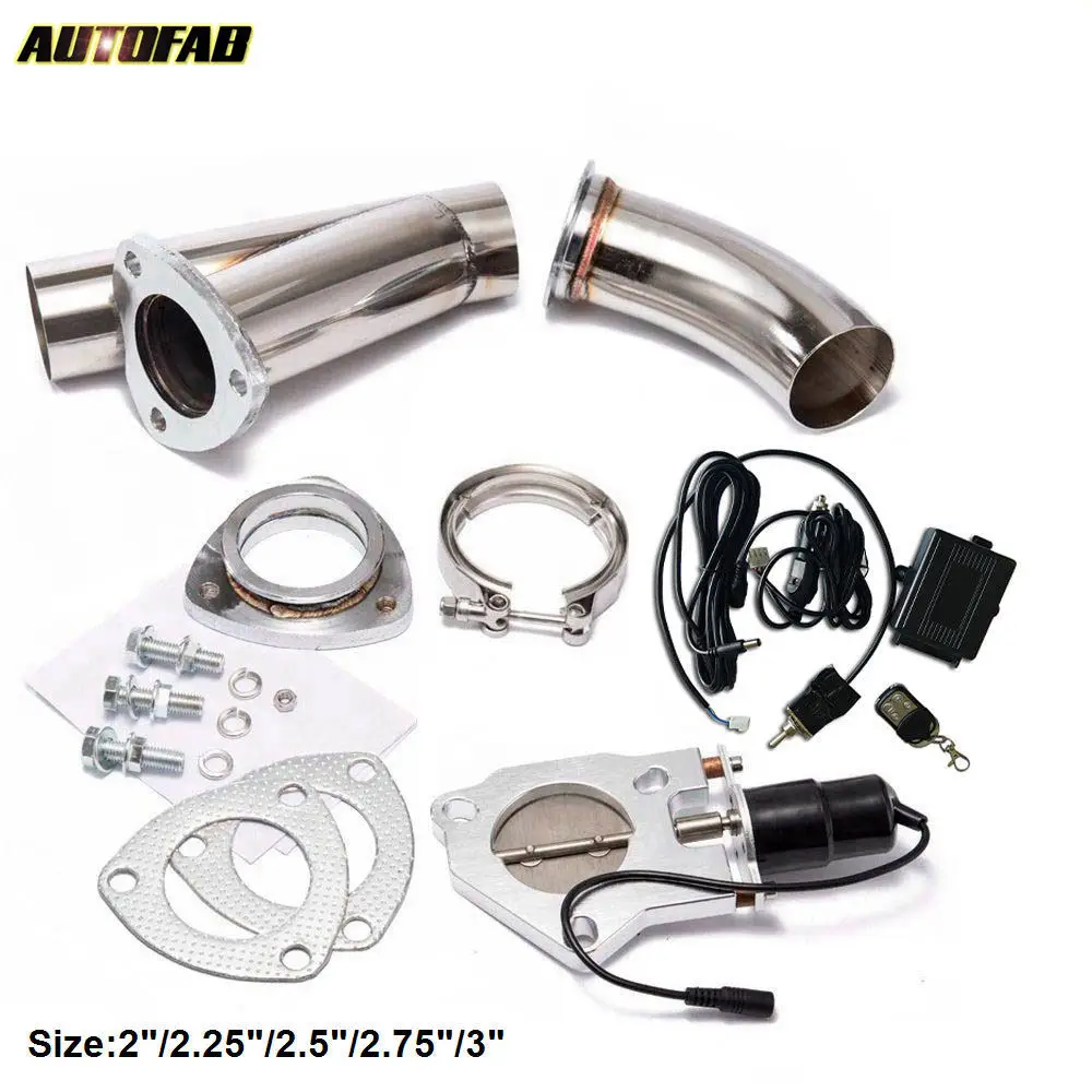 

2"/2.25"/2.5"/2.75"/3" Electric Exhaust Dump Cutout Y-Pipe W/Switch Bypass Valve system Kit + Remote Fit Honda Accord AF-CUT2Y