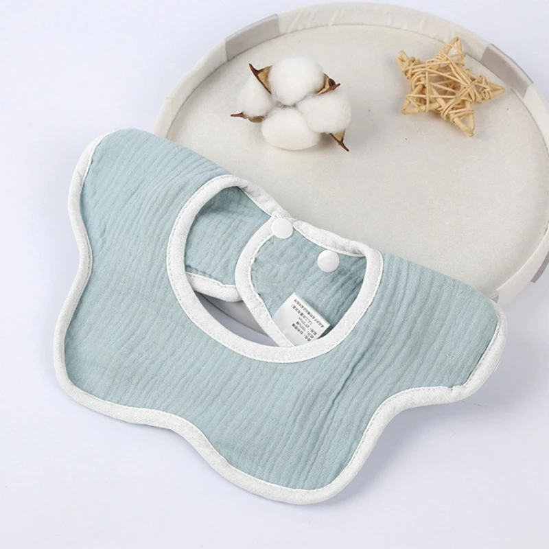 

Слюнявчик хлопчатобумажный улучшенный для детей, нагрудник для кормления и прорезывания зубов, унисекс, для мальчиков и девочек, QX2D