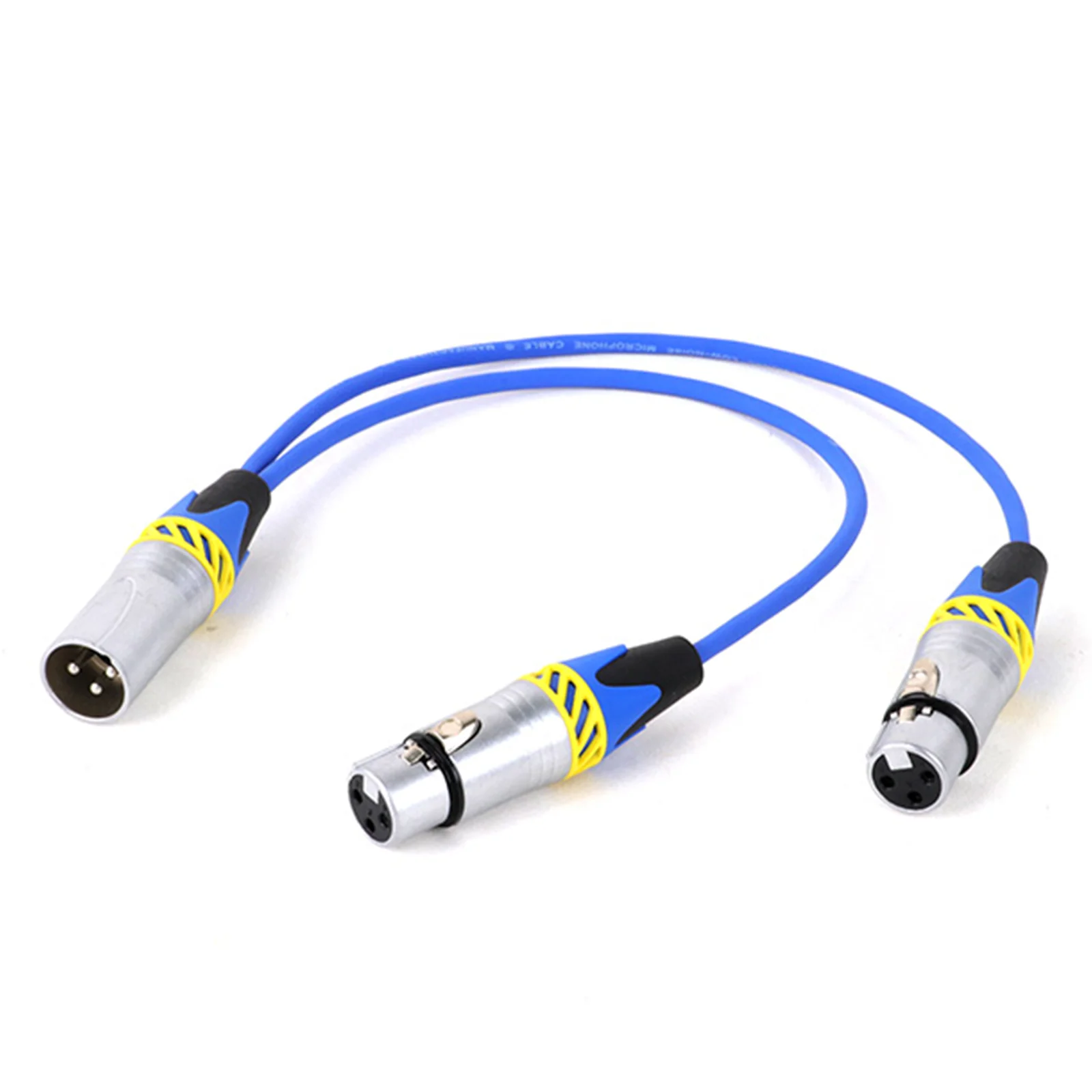 Y-разветвитель XLR 3Pin 1 штекер на 2 гнезда аудио удлинитель Y-образный кабель шнур