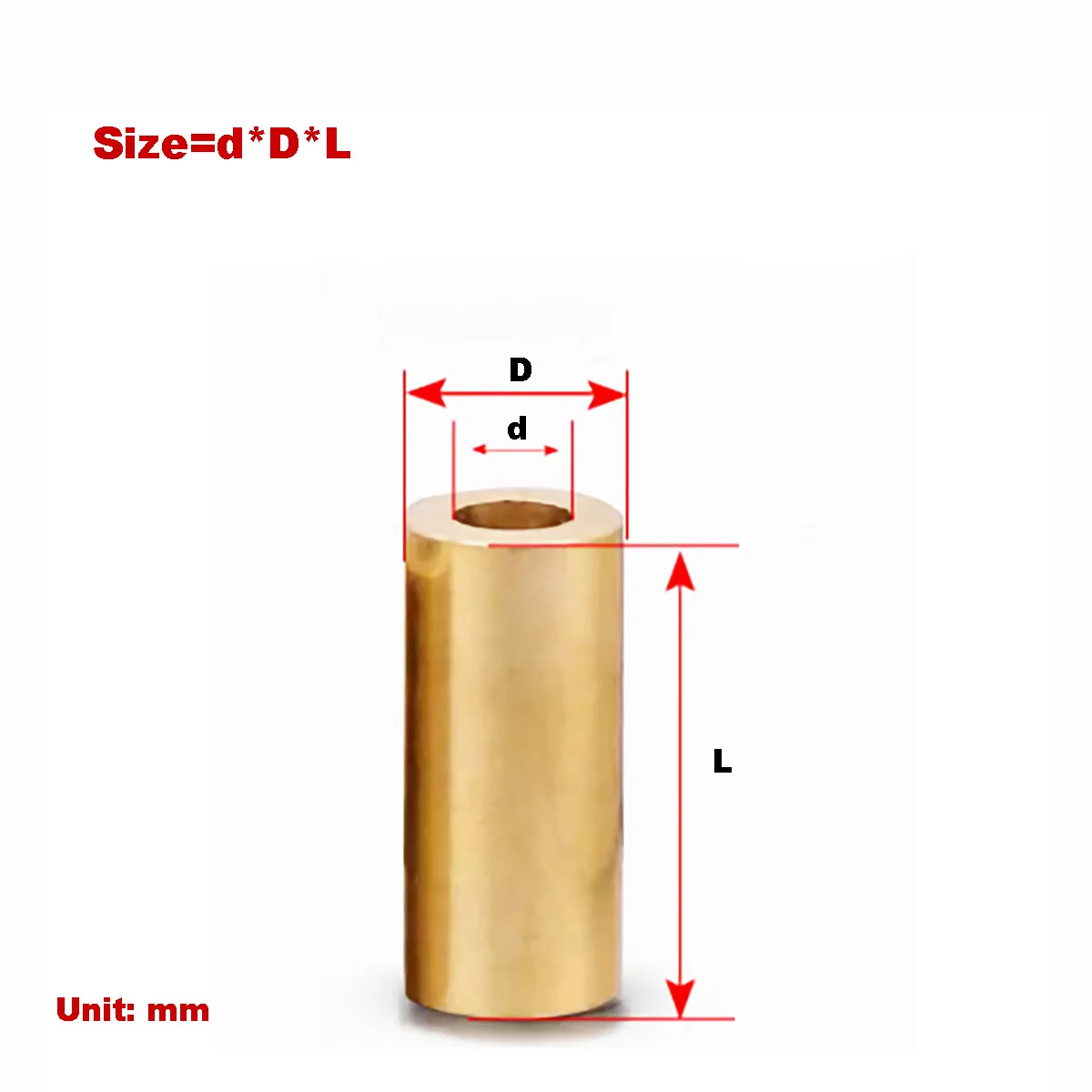 Латунная полая медная труба/точная круглая прямая изоляционная труба/утолщенная прокладка M3-M8