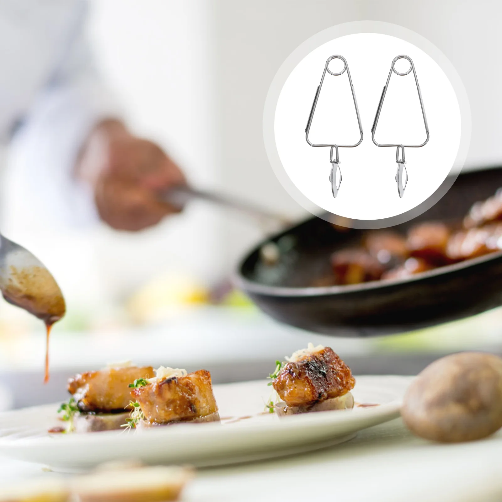 

Tongs Serving Escargot Stainless Steel Snailtong Kitchen Clip Clamp Fork Seafood Cooking Tableware Salad Metal Restaurant Buffet