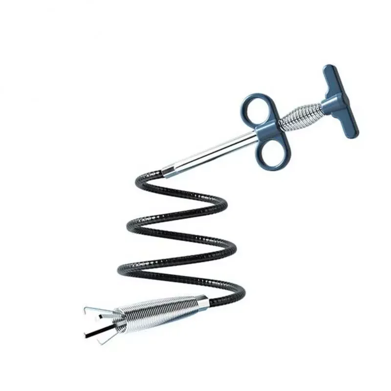 

Sink Claw Pick Up Kitchen Cleaning Tools Pipeline Dredge Sink Hair Brush Cleaner Bend Sink Tool With Spring Grip