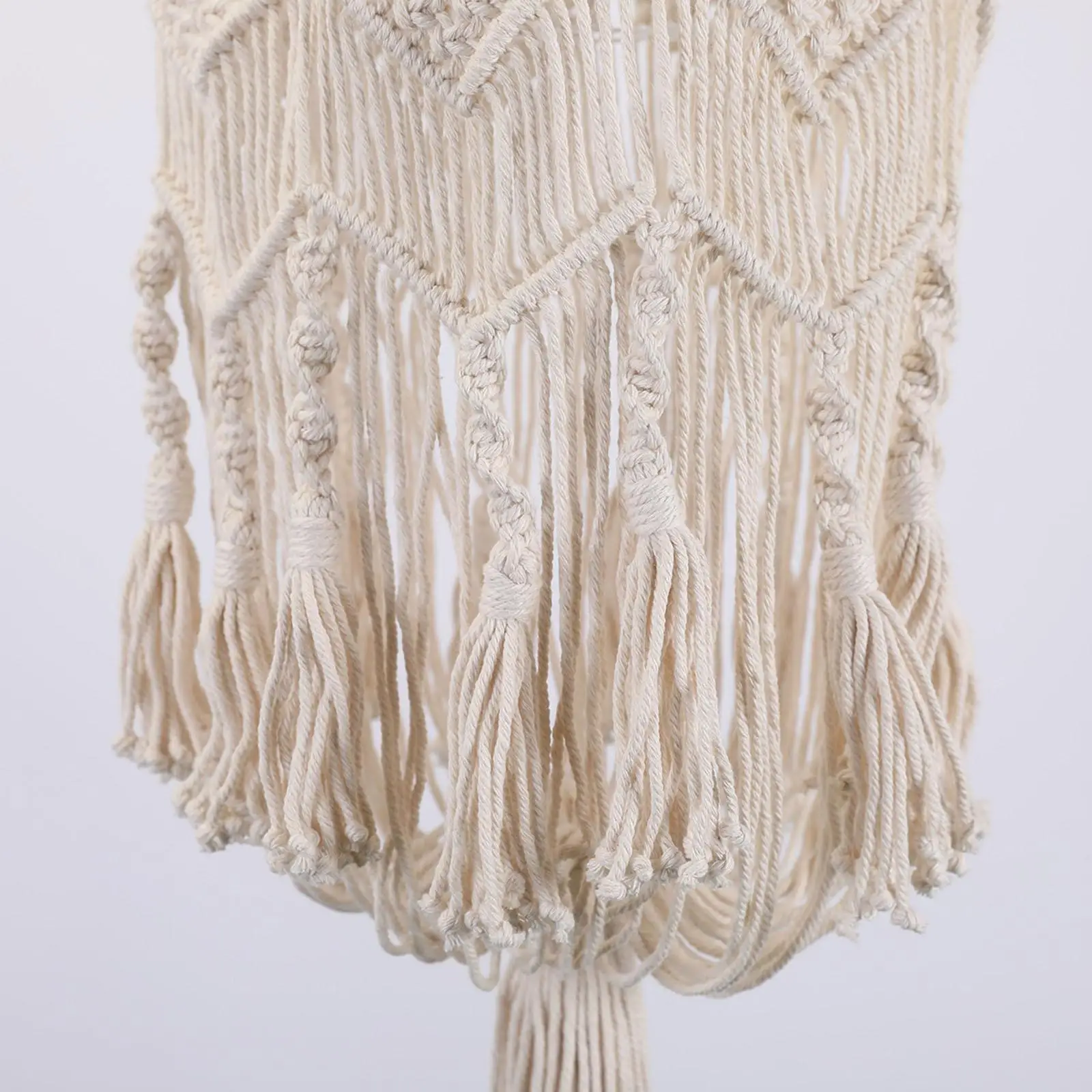 

Bohemian Macrame Tassel Lamp Shade Woven Ceiling Light Cover Party