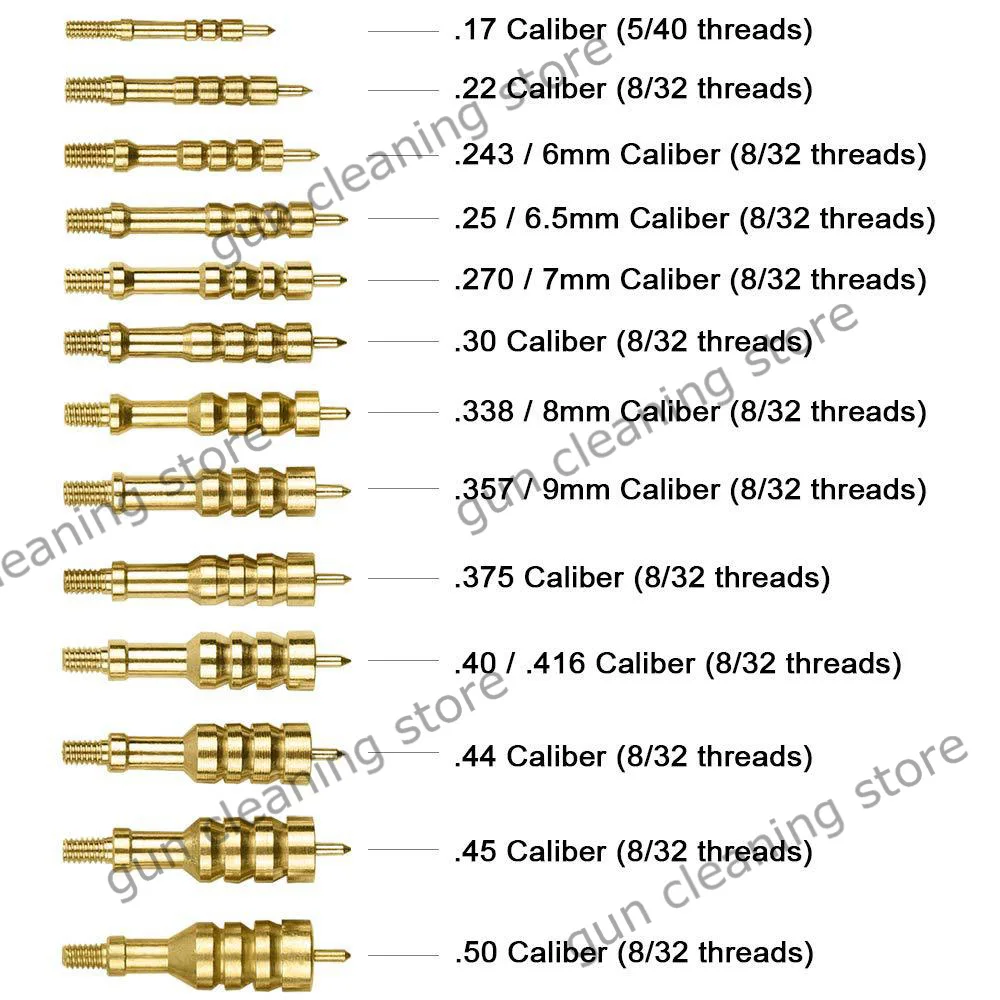 

Hunting Gun Cleaning Brass Spear Pointed Jag Brush Slotted Cleaning Patch Loops Gun Cleaning Tool for Rifle Pistol Hunting Gun