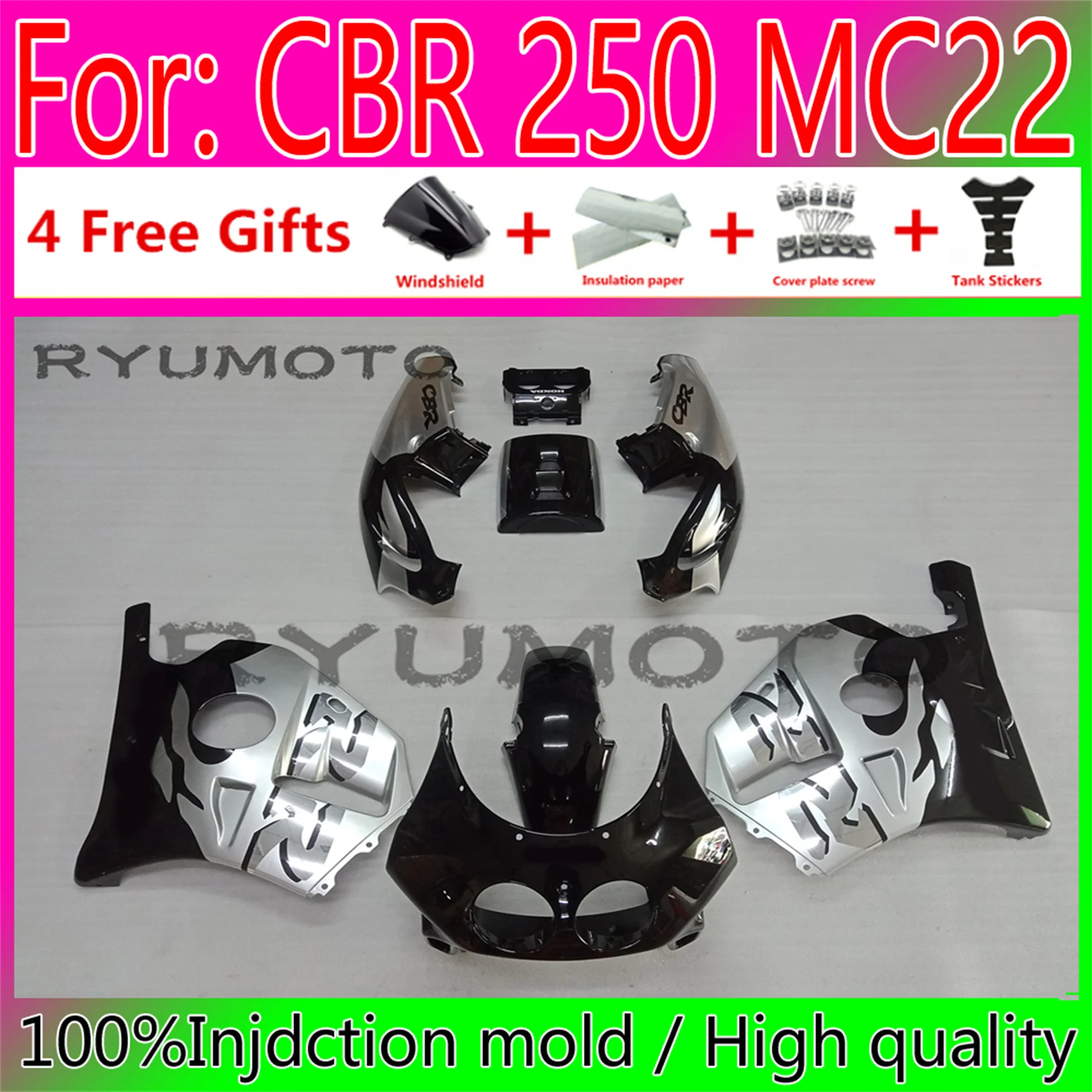 

New Motorcycle Fairings For Honda Cbr250rr 1990 - 1994 MC22 CBR250 RR 1993 Full Bodywork Cbr 250 RR 1994 Fairing