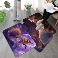 space foxes bathroom mat ins style soft bedroom floor house laundry room mat anti skid welcome rug