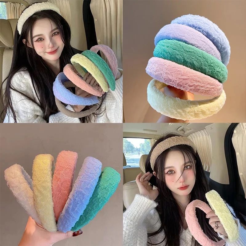 

AISHG Woven Wide Brim Hair band Women Lattice Light Board Sponge Headband Fabric Hoop Hairband Girls Hair Accessories