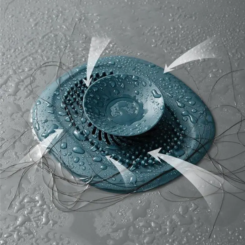

Bathroom Silicone Sink Drain Strainer Deodorant Plug Hair Catchers Shower Bathtub Floor Filter Kitchen Water Stopper