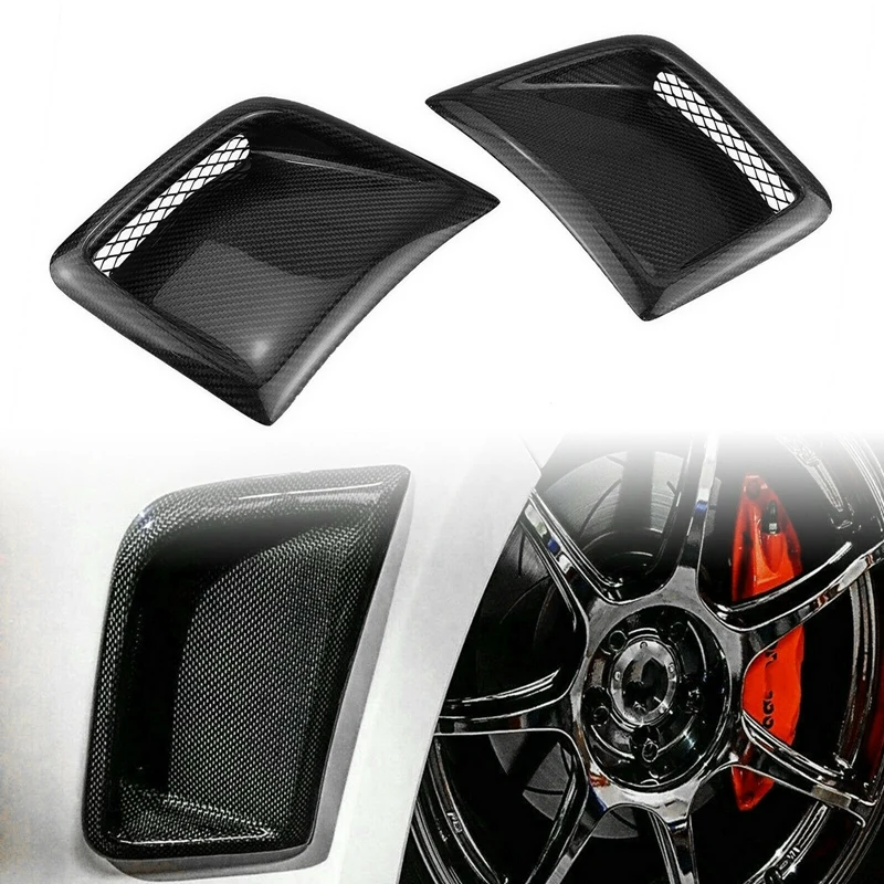 

Front Bumper Side Air Vent for Subaru STI WRX Wagon 2008-2014 Carbon Fiber Fender Outlet Cover Spoiler Hood Intake Trim