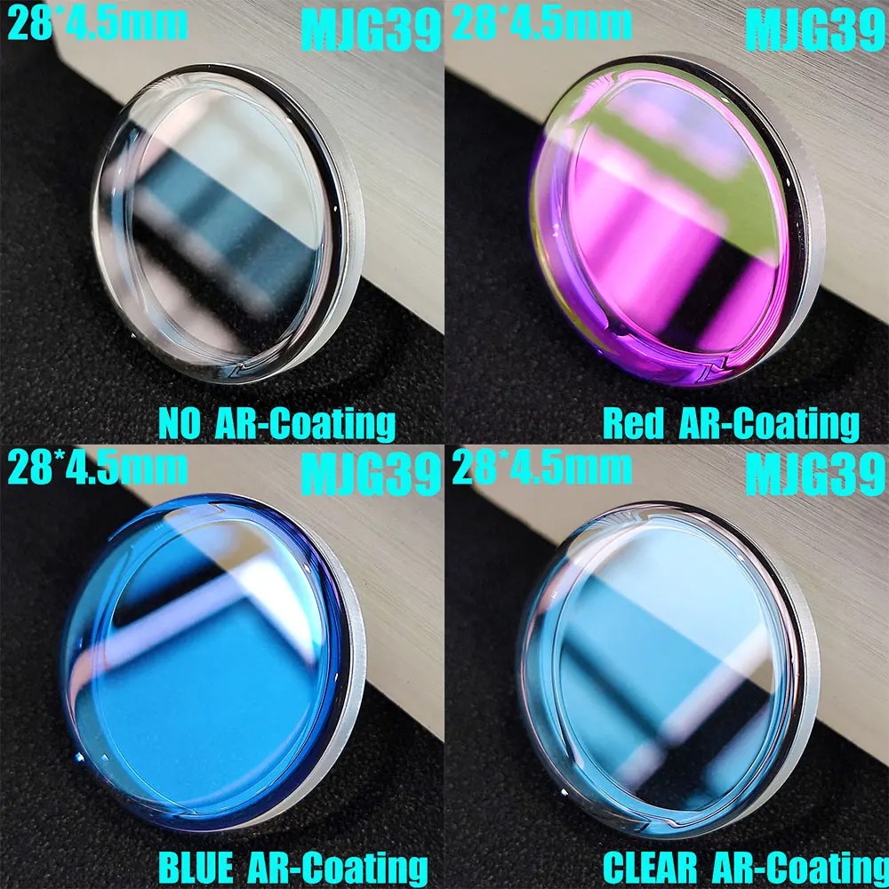 

28mm*4.5mmTop Hat Mineral Crystal For SKX023 Vintage Style Flat Watch Glass Mod Parts Replacement Accessories